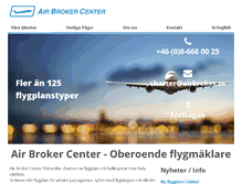 Tablet Screenshot of airbroker.se